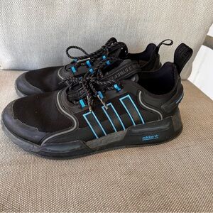 Adidas Men’s Original NMD V3 Size 7.5 Running Shoe Black Blue Athletic Sneakers